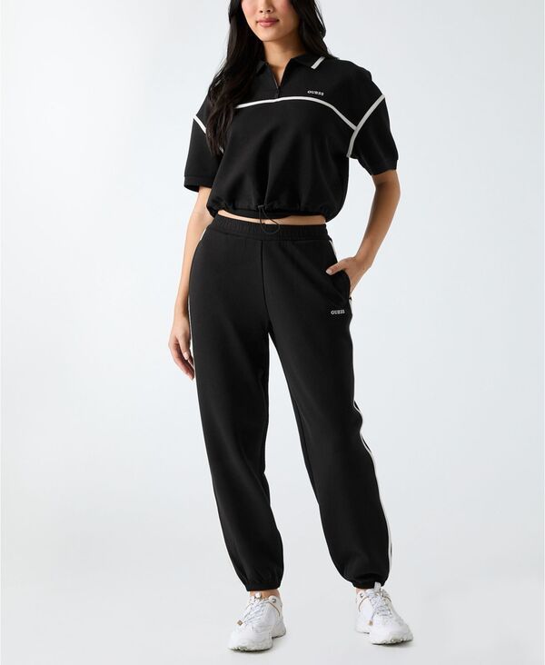 ゲス レディース ボトムス カジュアルパンツ GUESS Womens Jasmine HighRise Jogger Pants Jet Black ブラック