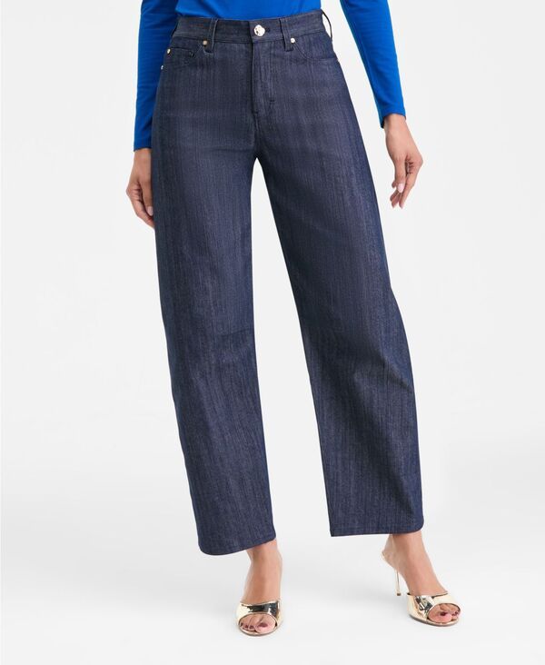 アイエヌシー インターナショナル コンセプト レディース ボトムス デニムパンツ ジーンズ INC International Concepts Womens HighRise BarrelLeg Jeans Macys Exclusive Hudson Wa