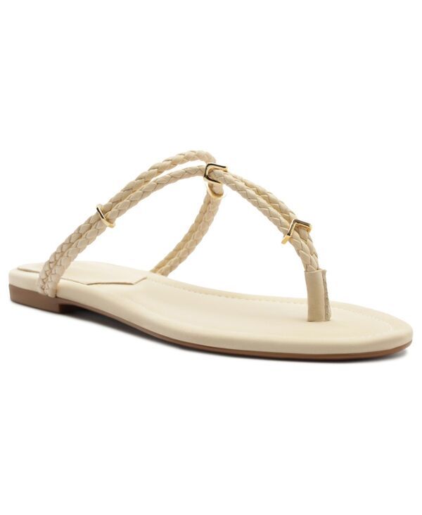 シュッツ レディース シューズ スリッポン・ローファー サンダル Schutz Womens Cordelia SlipOn Flat Sandals Egg Shell