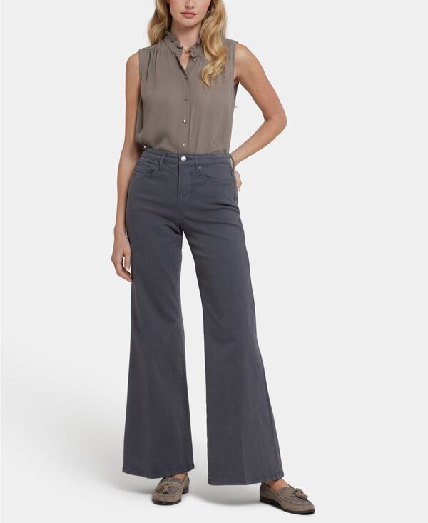 エヌワイディージェイ レディース ボトムス デニムパンツ ジーンズ NYDJ Womens Mia Palazzo HighRise Jeans Vintage Charcoal チャコール