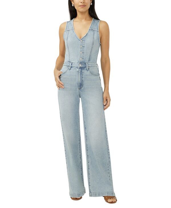 シルバー ジーンズ レディース ボトムス カジュアルパンツ ベスト ジャンプスーツ Silver Jeans Co Womens WideLeg Vest Jumpsuit Holbox