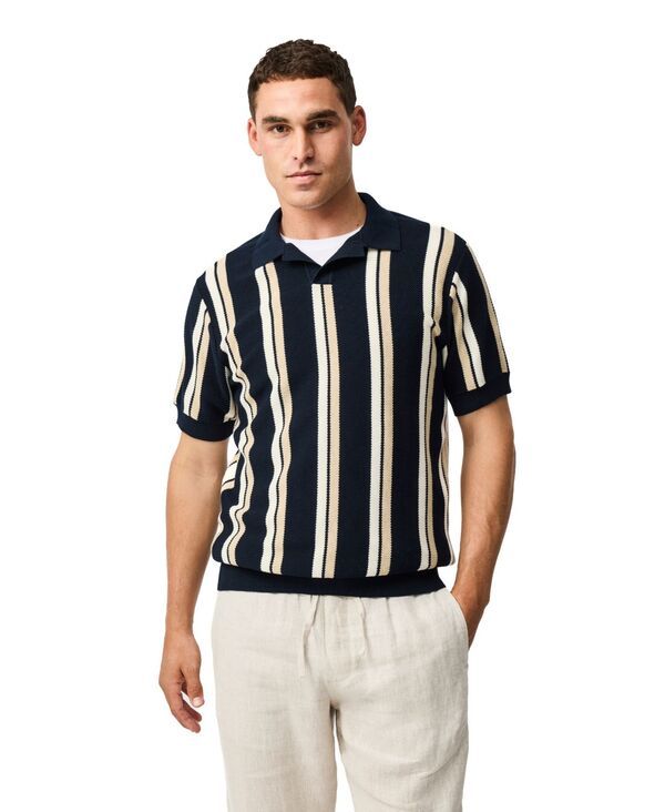 ロッドアンドグン メンズ トップス ポロシャツ コットン ニット Rodd Gunn Mens Royce Hill Cotton Knit Polo Shirt Dusk