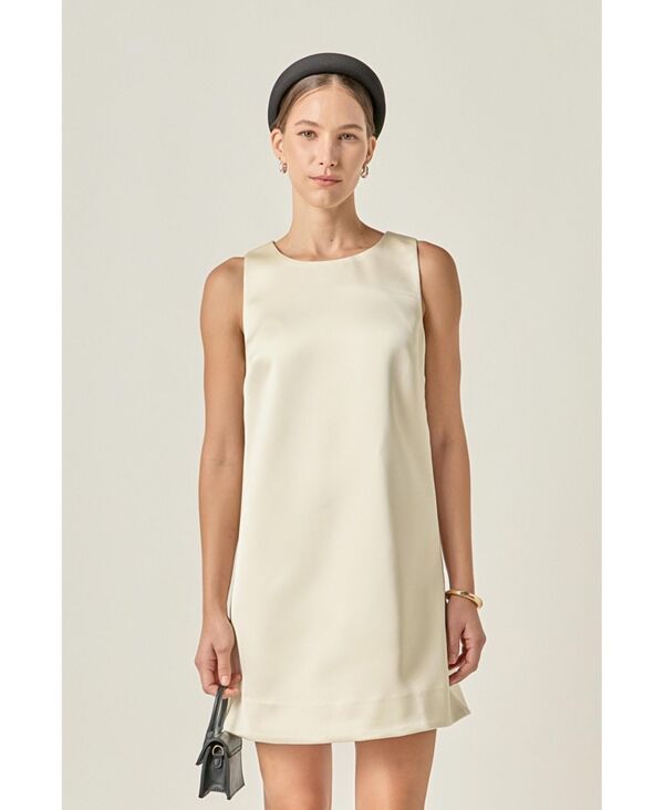 イングリッシュファクトリー レディース トップス ワンピース ミディ サテン ノースリーブ English Factory Womensatin Sleeveless Midi Dress Cream クリーム 20,636円
