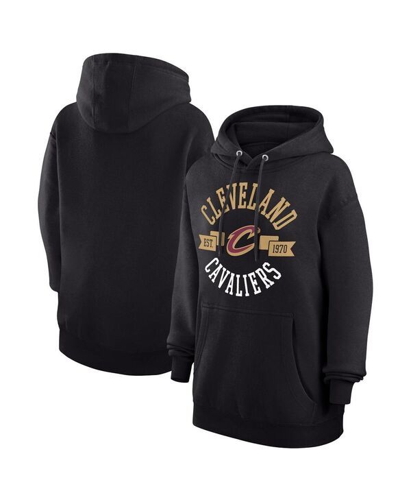 ジースリー フォーハー バイ カール バンクス レディース アウター パーカー・スウェット GIII 4Her by Carl Banks Womens Black Cleveland Cavaliers City Pullover Hoodie Black