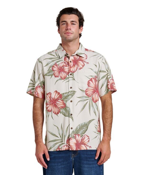 クイックシルバー ウォーター マン メンズ トップス シャツ 半袖 Quiksilver Waterman Quiksilver MenshortSleeve Tropical Dream Shirt Moonbeam 14,024円
