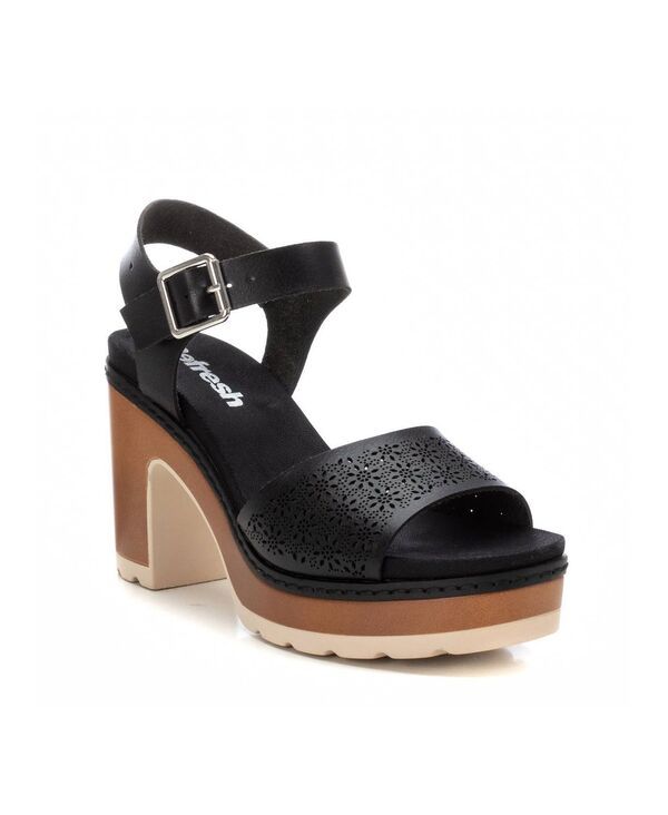 キシタイ レディース シューズ サンダル ヒール Womens Heeled Sandals Refresh By Xti Black ブラック