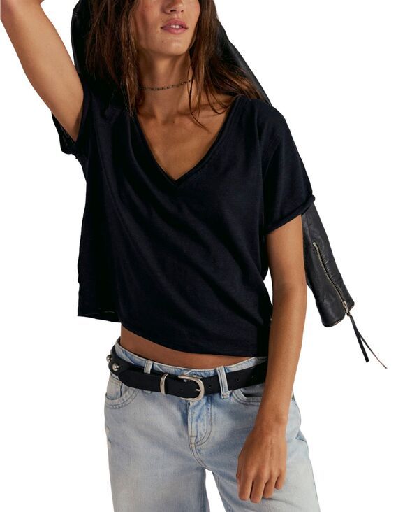 フリーピープル レディース トップス Tシャツ Free People Womens We The Free Take 2 TShirt Black ブラック
