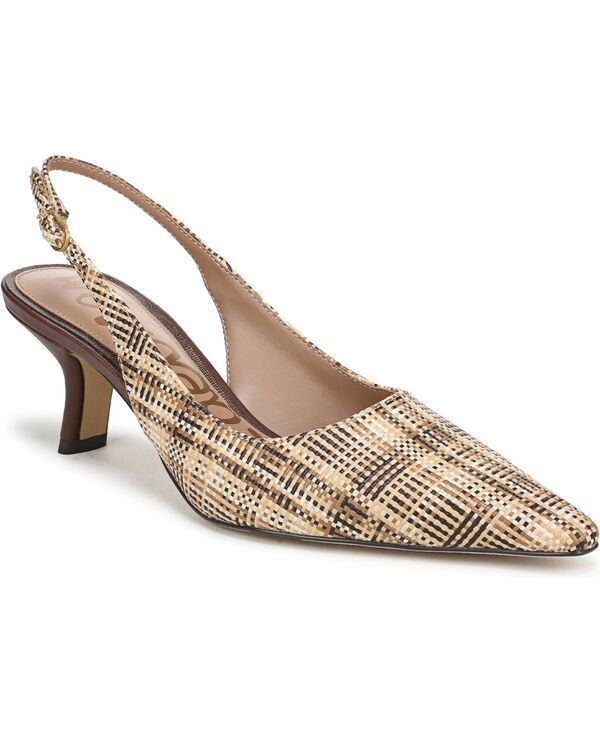 サムエデルマン レディース シューズ パンプス Sam Edelman Womens Bianka Slingback Pumps Natural Multi Faux Raffia マルチカラー