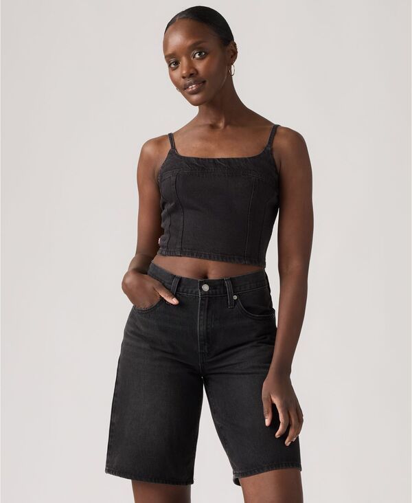 リーバイス レディース トップス シャツ デニム Levis Premium Womens Jadine Denim Tank Top First Or Lastop デニム
