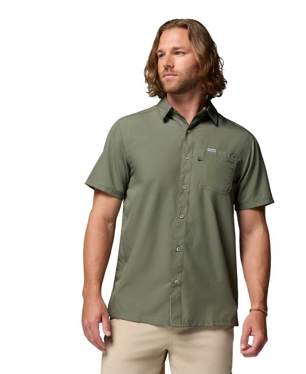 コロンビア メンズ トップス シャツ Columbia Menslack Tide Camp Shirt Cypress