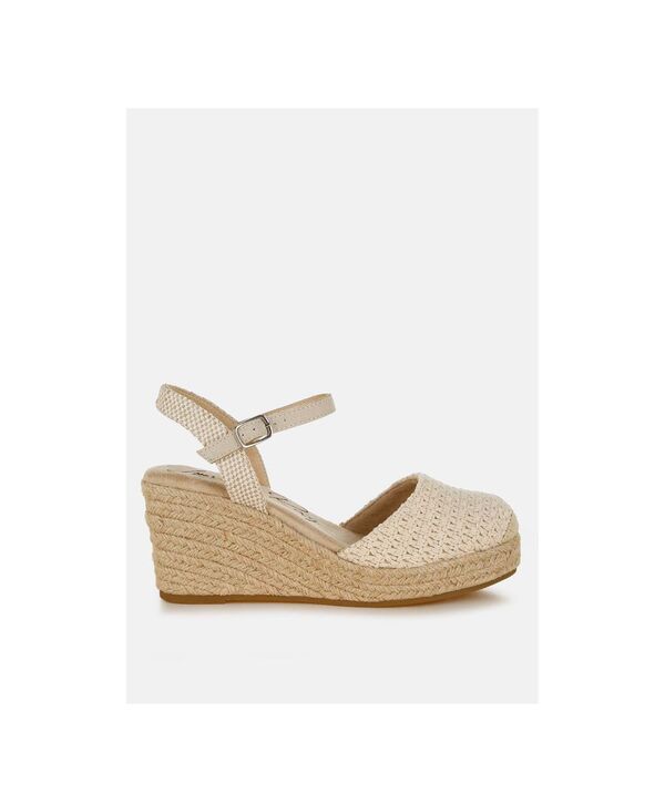ロンドンラグ レディース シューズ サンダル London Rag Lathan Raffia Espadrillesandals Ecru エクリュ