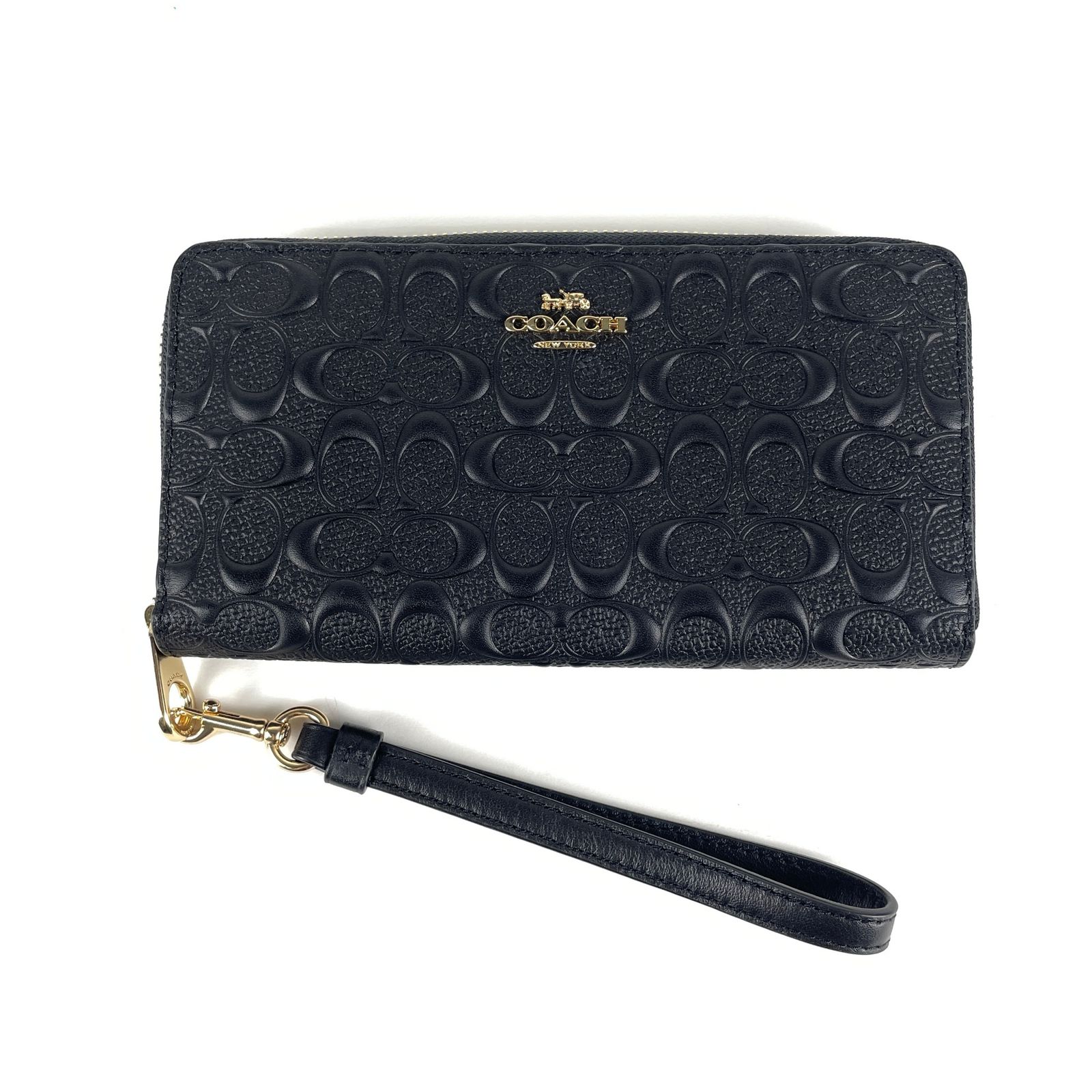 COACH コーチ C7360 ブラック 長財布 財布 COACH コーチ C7360 長財布 ロングウォレット シグネチャーエンボス