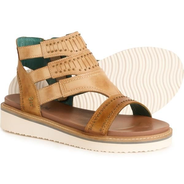 ベッドストゥ レディース シューズ サンダル レザー ROAN BY BED STU Passenger Sandals Leather For Women Tan Oats Hd タン 11,665円