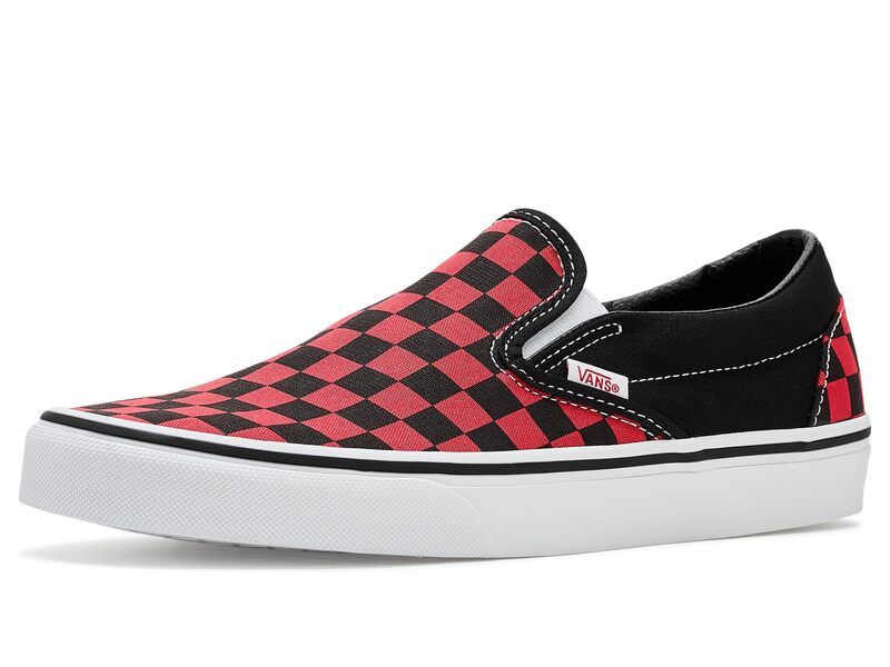 バンズ メンズ シューズ サンダル Vans Classic SlipOn Checkerboard Crimson Haze クリムゾン