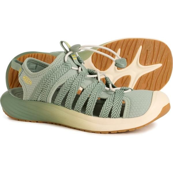 キーン レディース シューズ サンダル Keen Whisper Lite Sandals For Women Lily PadCream Gold クリーム