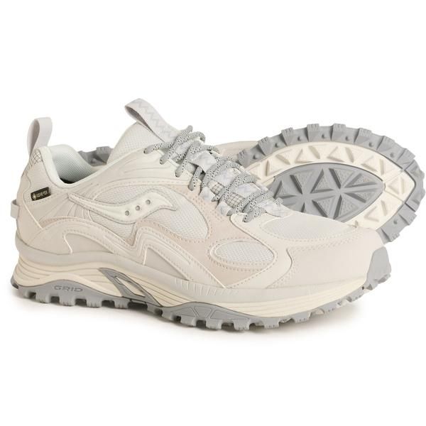 サッカニー メンズ シューズ スニーカー Saucony Aura X GoreTex Trail Running Shoes Waterproof For Men and Women Ivory アイボリー