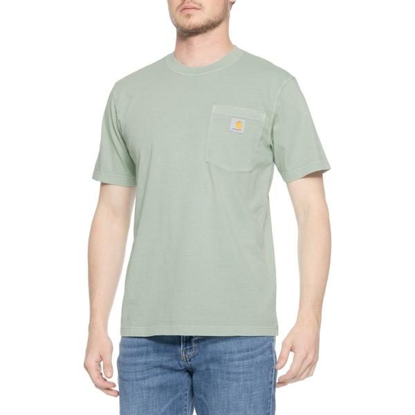 カーハート メンズ トップス Tシャツ リラックスフィットール Carhartt 106252 Big and Tall Relaxed Fit Lightweight GarmentDyed PocketShirt Short Sleeve Factory