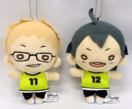 【中古】ぬいぐるみマスコット・ぬいぐるみバッジ 月島蛍＆山口忠(ビブス) にとたん ボールチェーン付ぬいぐるみ 「ハイキュー!! 合同練習会2019」