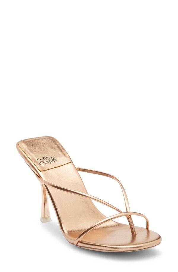 ジェフリー キャンベル レディース シューズ ヒール Jeffrey Campbell Murals Flip Flop Rosegold Metallic メタリック