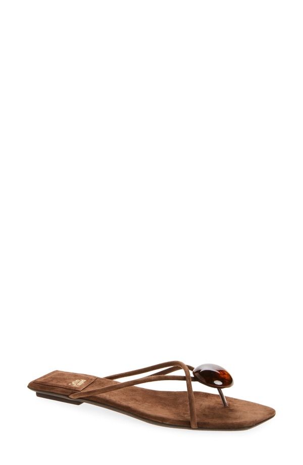 ジェフリー キャンベル レディース シューズ サンダル Jeffrey Campbell Cosmos Flip Flop Brown Suede Combo ブラウン