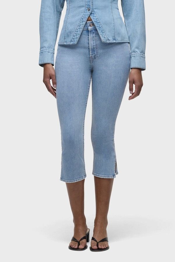 ハドソンジーンズ レディース ボトムス レギンス キャップ Hudson Jeans Capri Straight Pastry