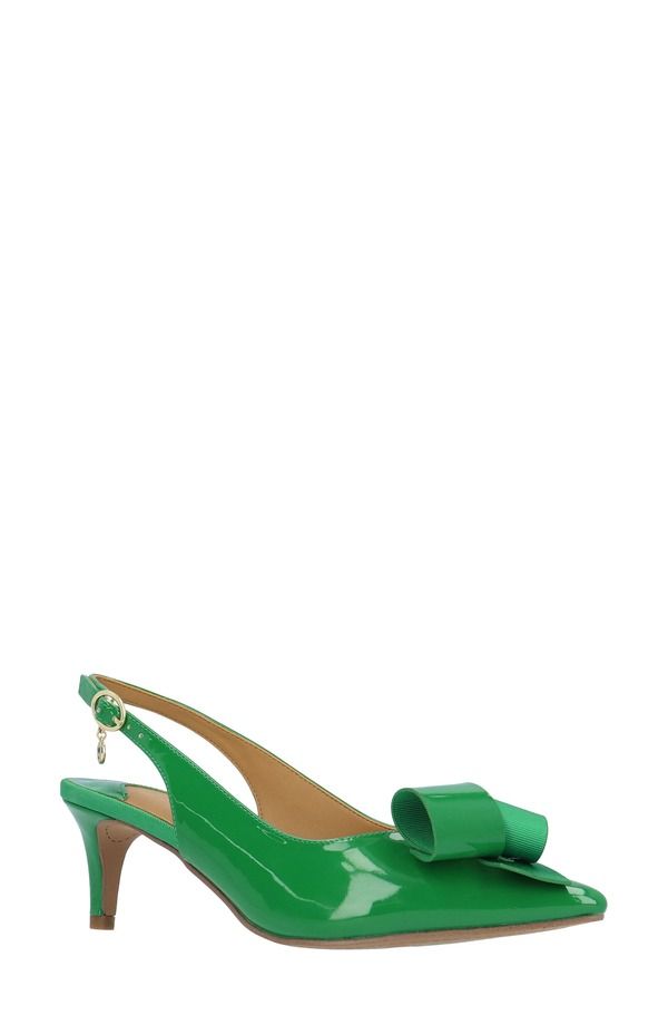 ジェイレニー レディース シューズ ヒール J Rene Delara Pointed Toe Slingback Pump Green グリーン 27,936円