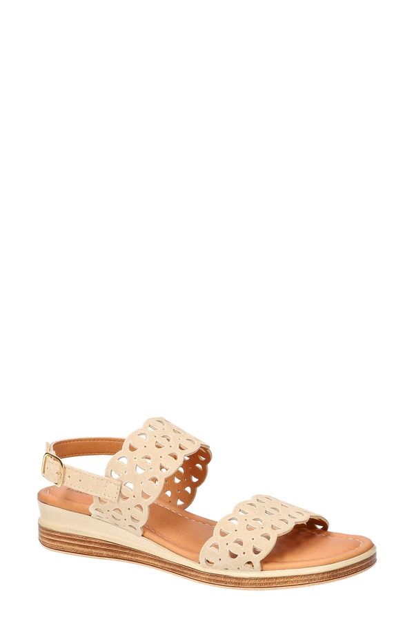 ベラヴィータ レディース シューズ ヒール サンダル Bella Vita Zoe Italy Perforated Sandal Stone Suede Leather ストーン