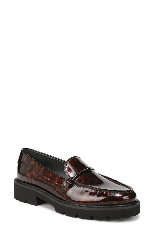 フランコサルト レディース シューズ スリッポン・ローファー Franco Sarto Senna Loafer Brown Shiny ブラウン