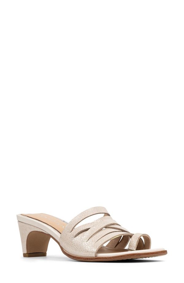 ドナルドプリネール レディース シューズ ヒール サンダル Donald Pliner Dayvi Toe Loop Sandal Silver シルバー