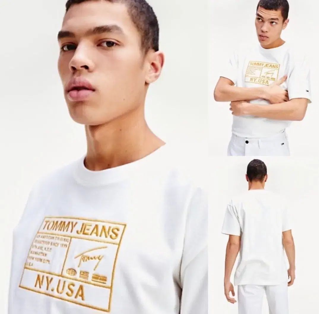 トミーヒルフィガー Tシャツ L 105 白 半袖 山登り キャンピング ランニング ゴルフ MUSINSA