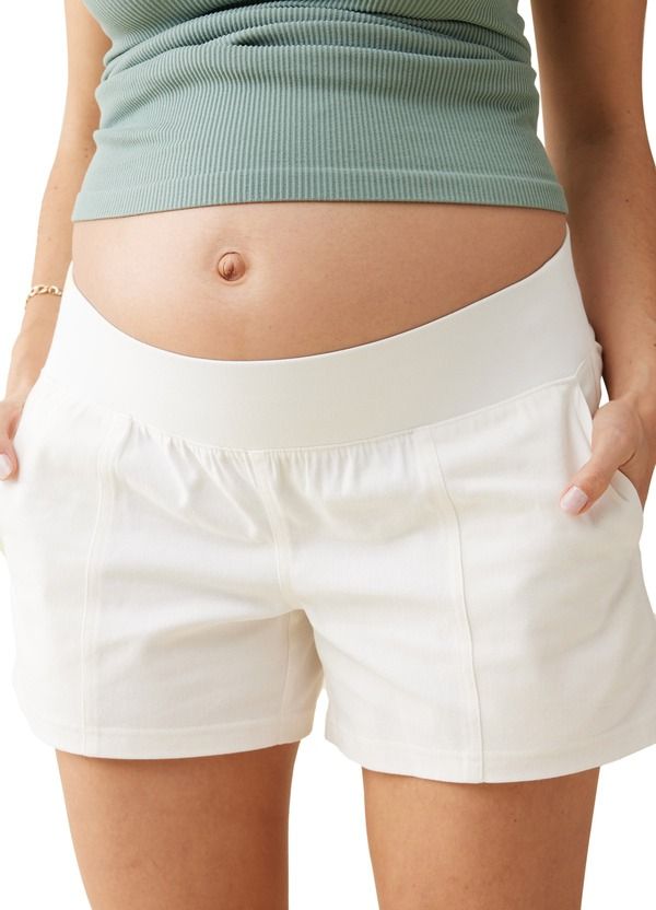 イングリッドイザベル レディース ボトムス ハーフパンツ・ショーツ マタニティ Ingrid Isabel Theveryday Maternity Woven Short OffWhite オフホワイト