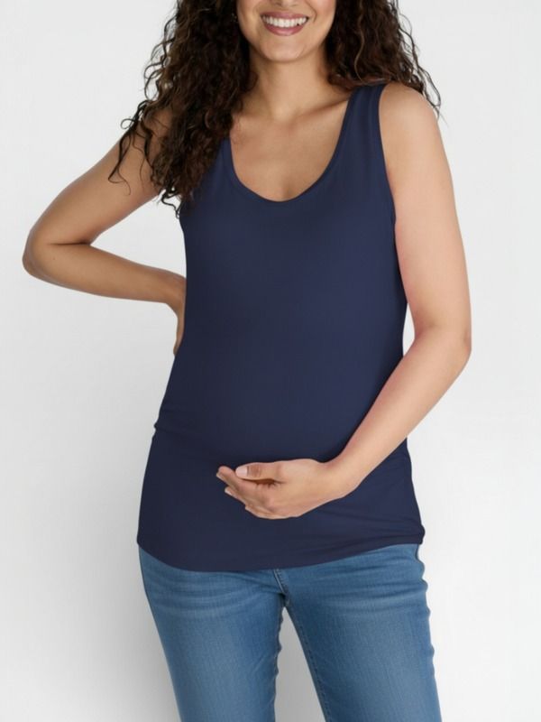 マザーフッドマタニティー レディース トップス シャツ ギャザー MOTHERHOOD MATERNITY Scoop Neck SideRuched Maternity Tank Topeacoat