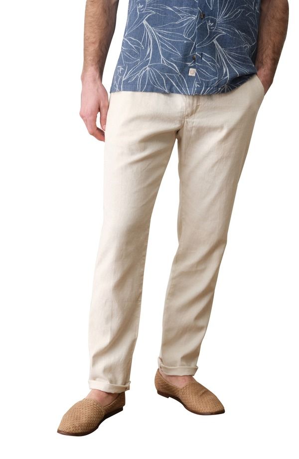 マリーン レイヤー メンズ ボトムス カジュアルパンツ ストレート Marine Layer Saturday Slim Straight Leg Chinos Natural