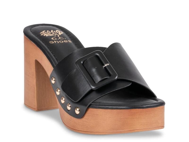 ジーシーシューズ レディース サンダル プラットフォーム GC ShoesYork Platform Sandal Black ブラック