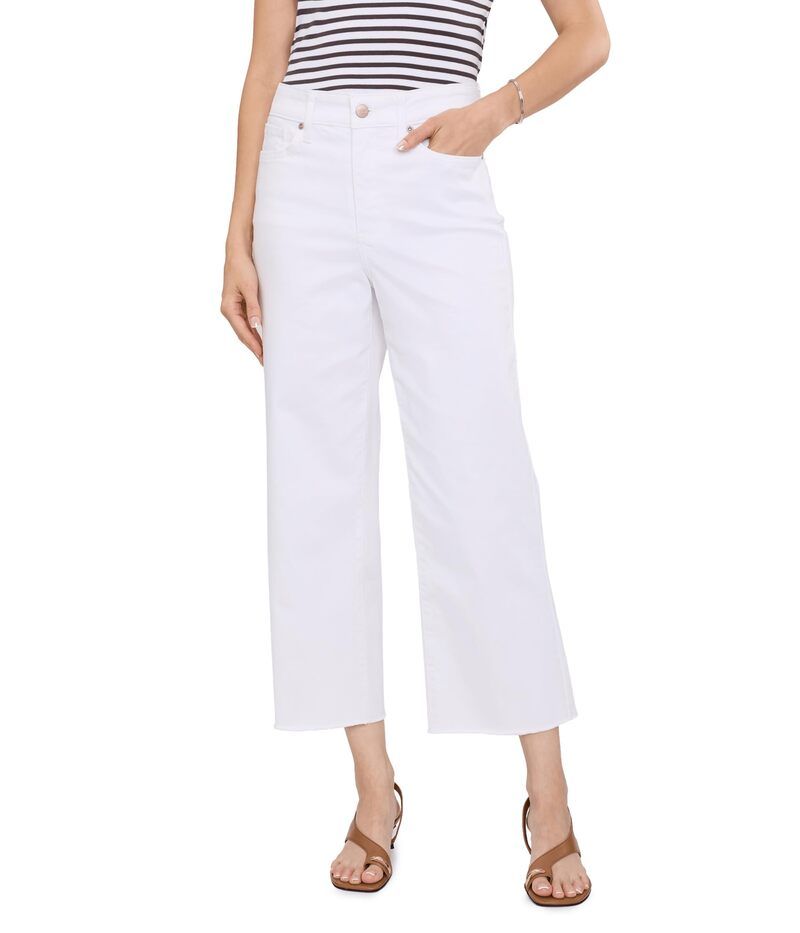 エヌワイディージェイ レディース ボトムス デニムパンツ ワイドレッグ ジーンズ Nydj Coco Relaxed Wide Leg Crop Jeans Optic White ホワイト