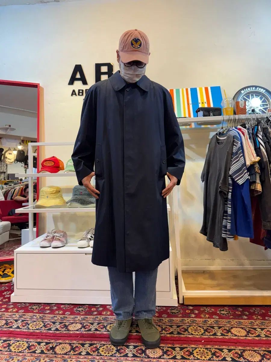バーバリー ロンドン ラグラン ライナー コート ネイビー 新品 38size