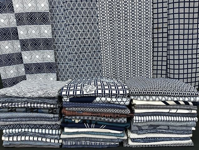 平和屋着物■男性 浴衣 まとめて 45点 魚 和柄 レトロ柄 など 着用可能多数 未使用品あり mmm1170