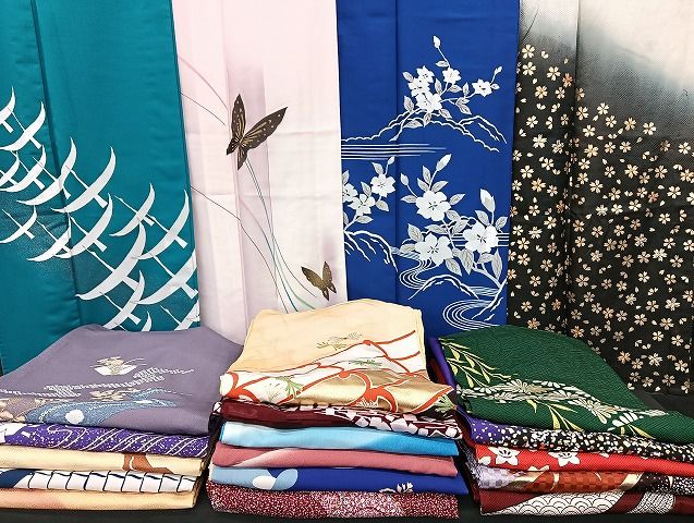 平和屋着物■着物 訪問着 単衣 まとめて 20点 鶴 蝶 花柄 駒刺繍 金彩 洗える着物 和服 ハンドメイド リメイク 生地 未使用品あり mmm1172 13,668円