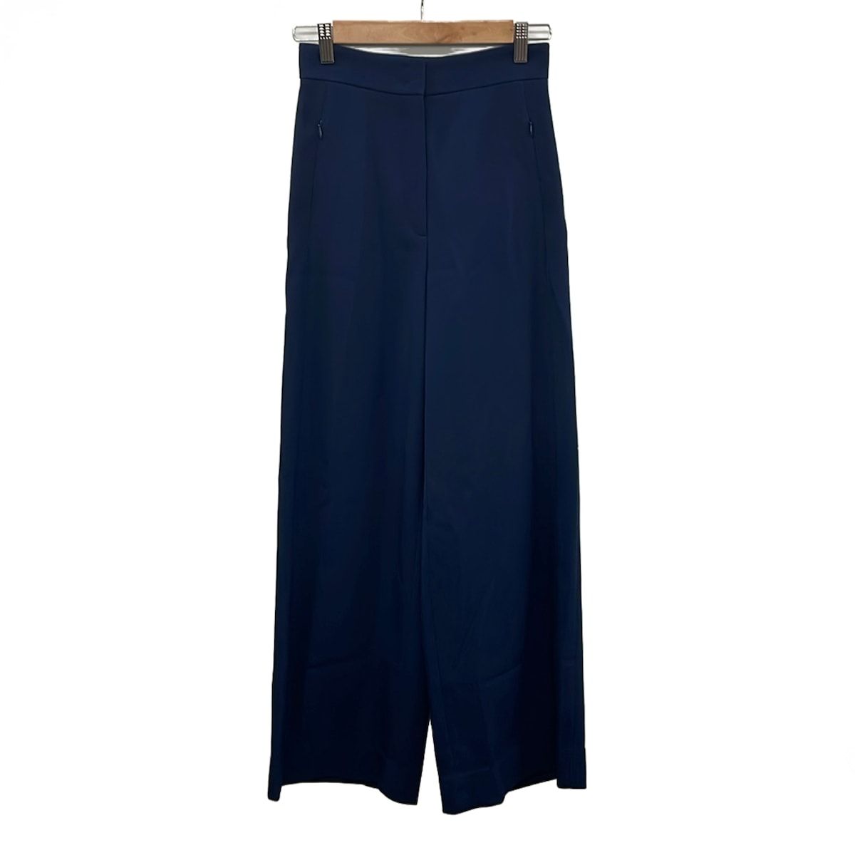 AKRIS(アクリス) パンツ サイズIT 38 レディース美品 - ダークネイビー フルレングス