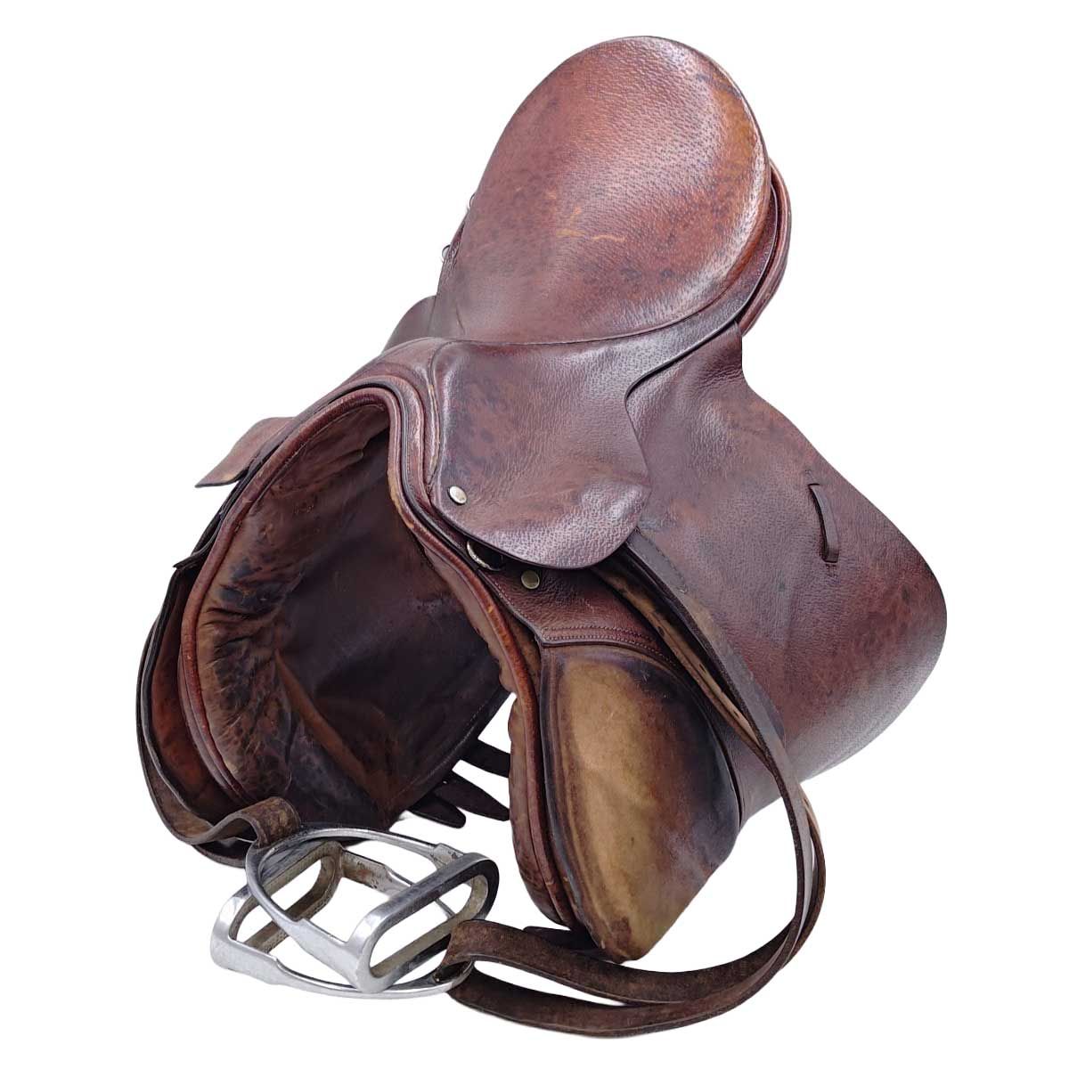 John Leckie & Co. 乗馬用 障害鞍 ジャンピングサドル ヴィンテージ アンティーク ※サイズ等不明 英国製 Walsall John Leckie & Co. 乗馬用 障害鞍 ジャンピングサドル ヴィンテージ