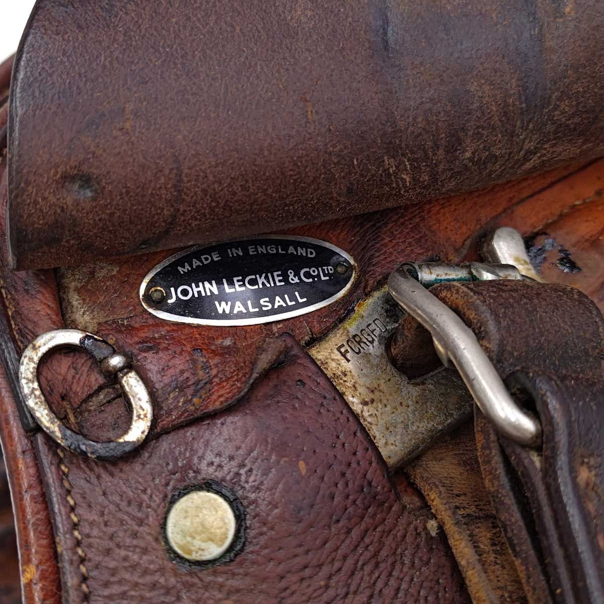 John Leckie &amp; Co. 乗馬用 障害鞍 ジャンピングサドル ヴィンテージ アンティーク ※サイズ等不明 英国製 Walsall John Leckie & Co. 乗馬用 障害鞍 ジャンピングサドル ヴィンテージ