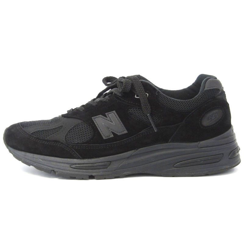 New Balance ニューバランス UK7.5D U991KK2 MADE IN ENGLAND 991v2 復刻 ランニングシューズ ピッグスエード 英国製 黒 BLACK 35005560