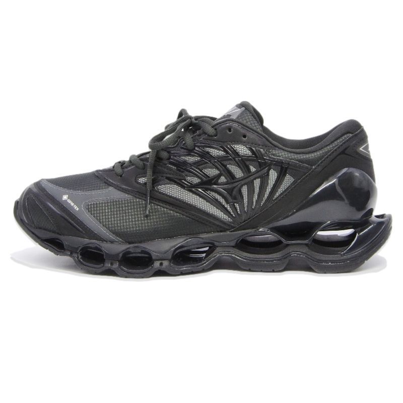 美品 MIZUNO ミズノ 28cm WAVE PROPHECY LS GTX D1GA256001 ウェーブ プロフェシー GORE-TEX ランニングシューズ ブラック 黒 18002064