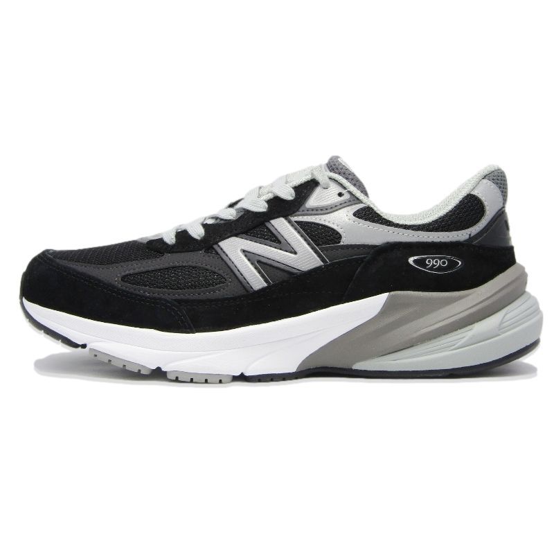 未使用 New Balance ニューバランス 26.5cm M990BK6 MADE IN USA ピッグスキンスエード メッシュ ランニングシューズ BLACK 18002071