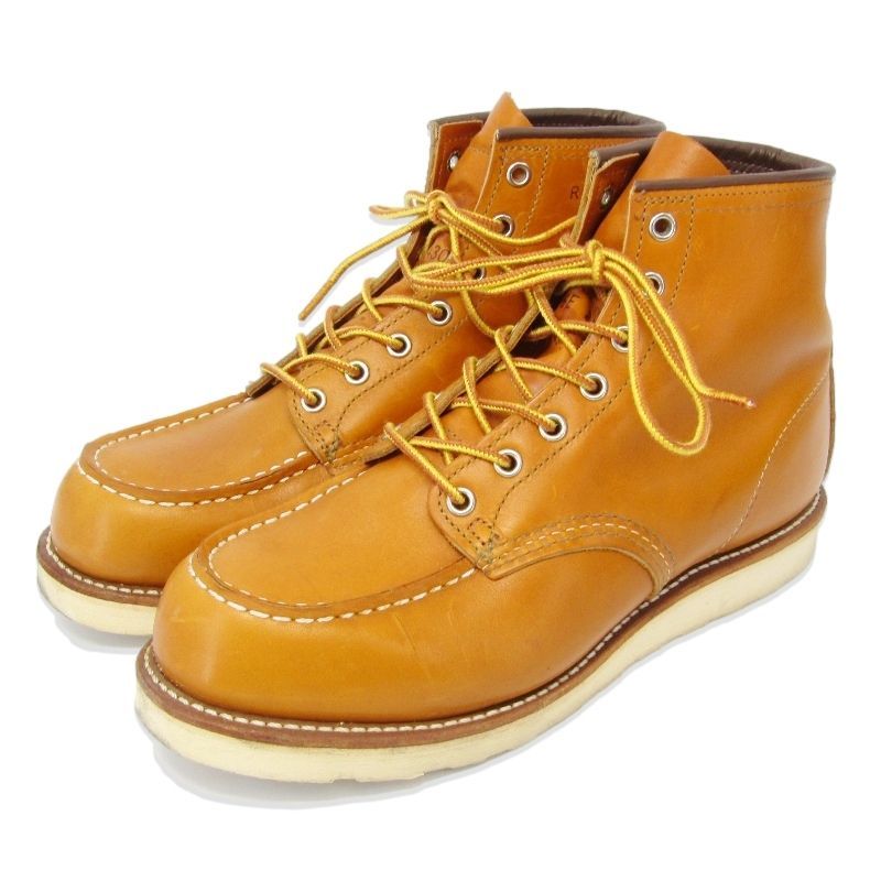犬タグ復刻 RED WING レッドウィング 8875 モックトゥブーツ 9.5 REDWING レッドウィング US8.5E 26.5cm モックトゥ 9875 復刻四角犬