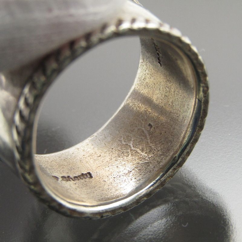 Perry Shorty ナバホ族 リング チゼル 13mm コインシルバー ペリー
