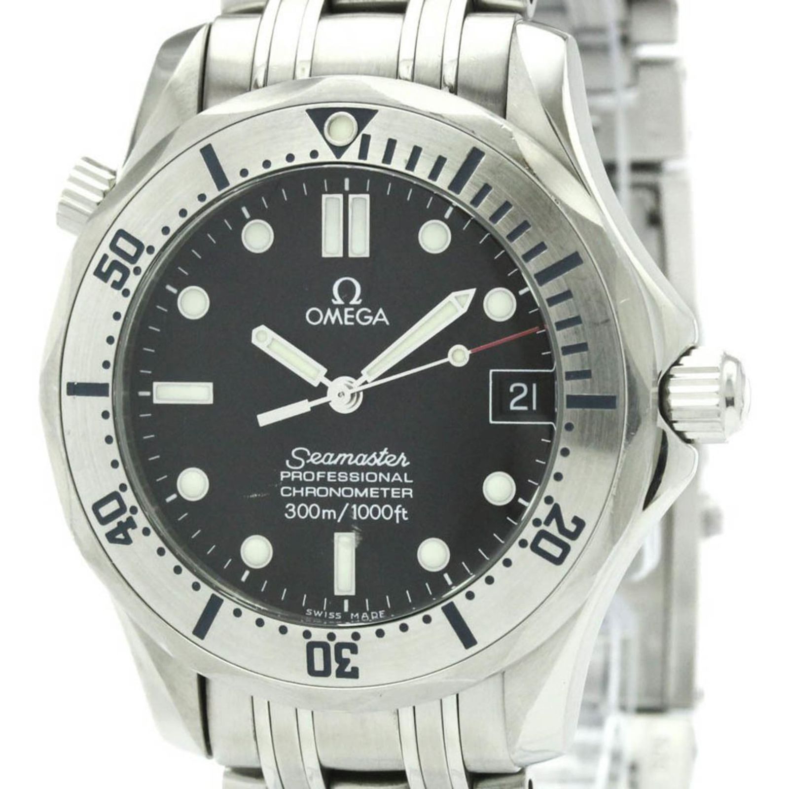 オメガ (OMEGA) シーマスター プロフェッショナル 300M ステンレススチール 自動巻き ボーイズ 時計 2250.50 (外装仕上げ済み)