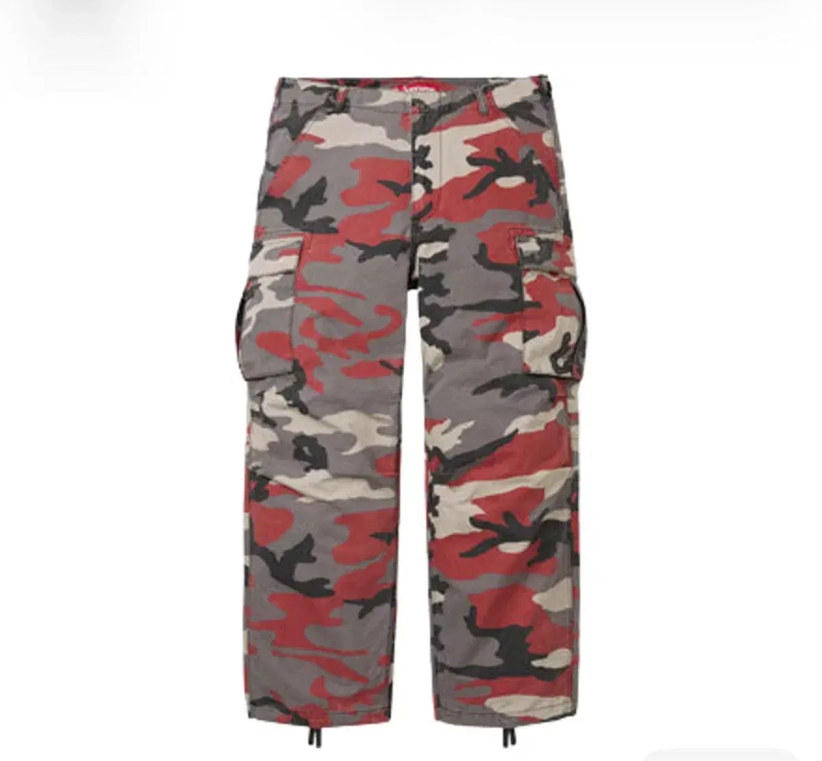 Supreme カーゴ パンツ レッド カモフラ - 26SS