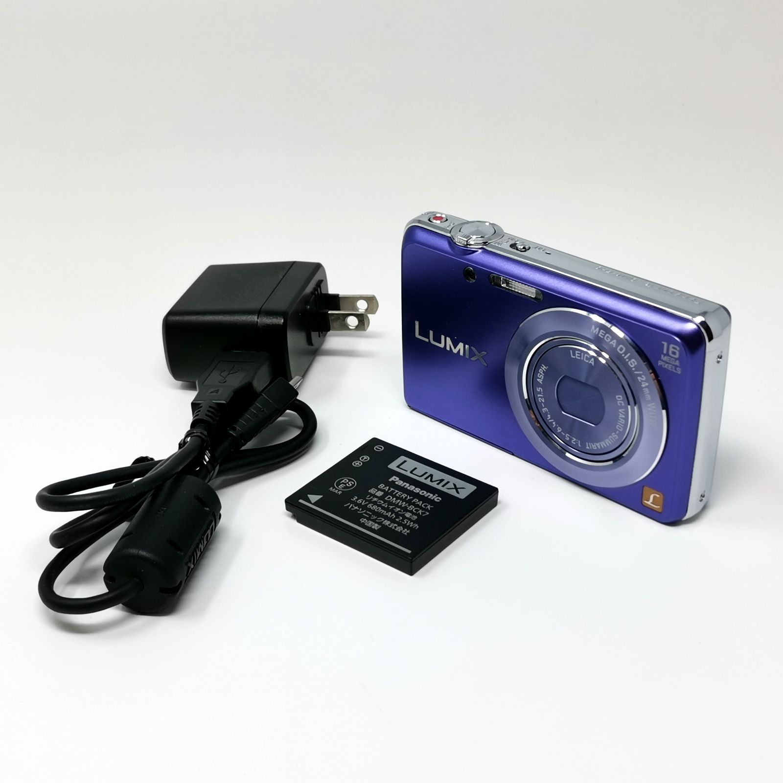 【美品】Panasonic LUMIX DMC-FH8 バイオレット 動作確認済 Panasonic LUMIX DMC-FH8 カメラ コンデジ 動作確認済み SDカードなし