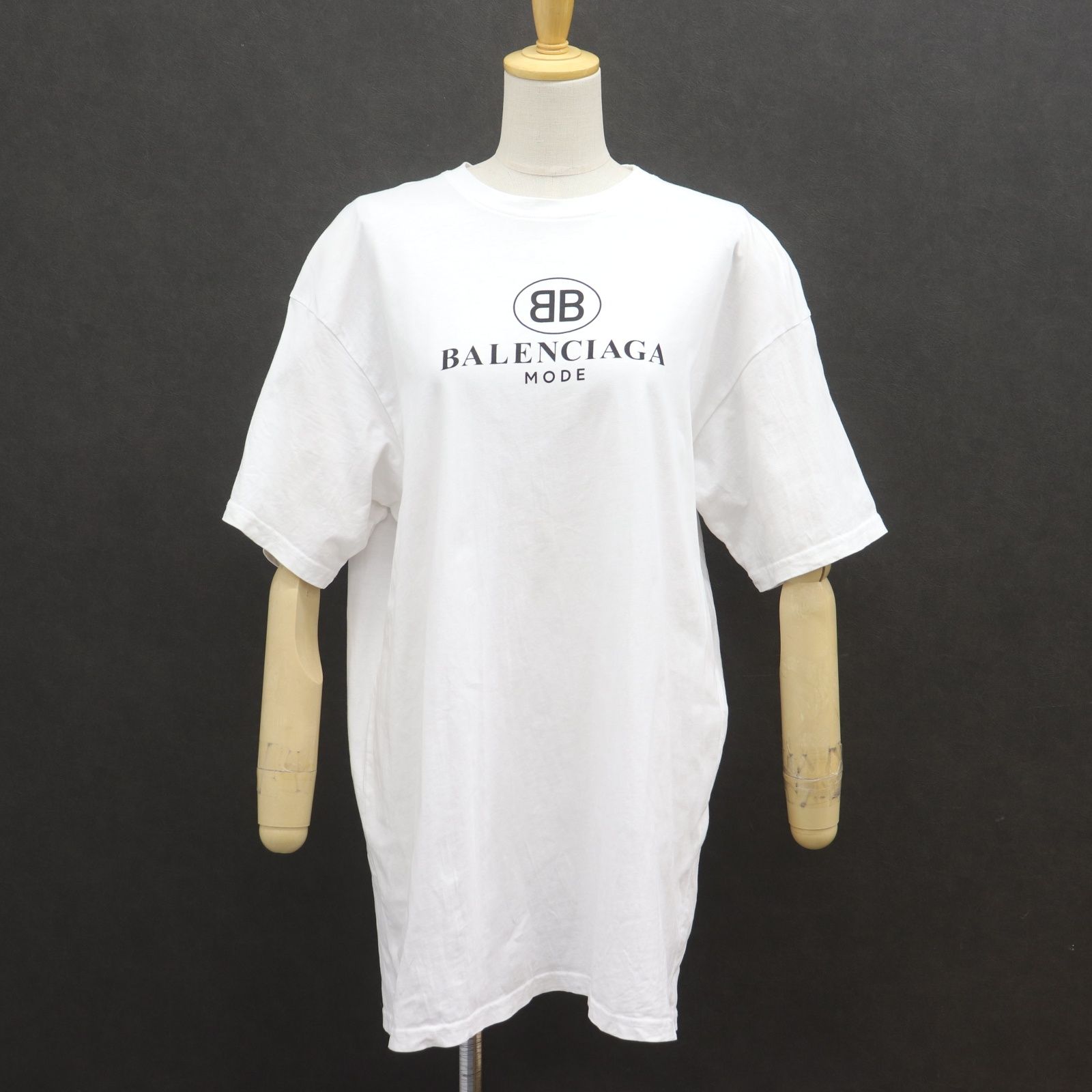 ITHDEV1OGXFS BALENCIAGA バレンシアガ Tシャツ 半袖 BBロゴ ホワイト